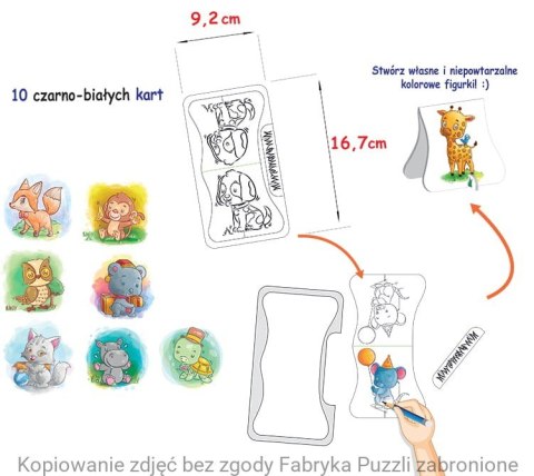 Figurki Malowanki - Kreatywny Zestaw Małego Bystrzaka