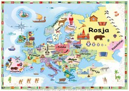 Mapa Europy - Puzzle Małego Bystrzaka
