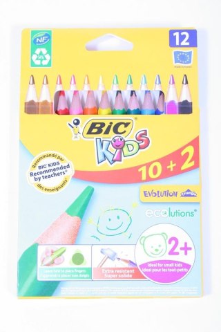 KREDKI BIC KIDS ECOLUTIONS EVOLUTION TRIANGLE PUDEŁKO 10 2 SZT.