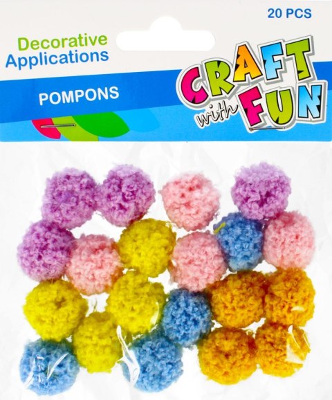 POMPONY DEKORACYJNE MIX KASZMIR CRAFT WITH FUN 463469