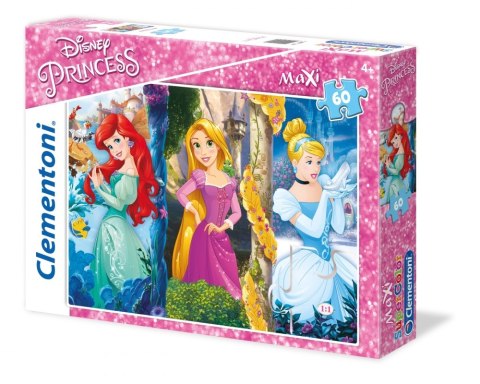 PUZZLE 60 ELEMENTÓW MAXI PRINCESS CLEMENTONI 26416 CLEMENTONI