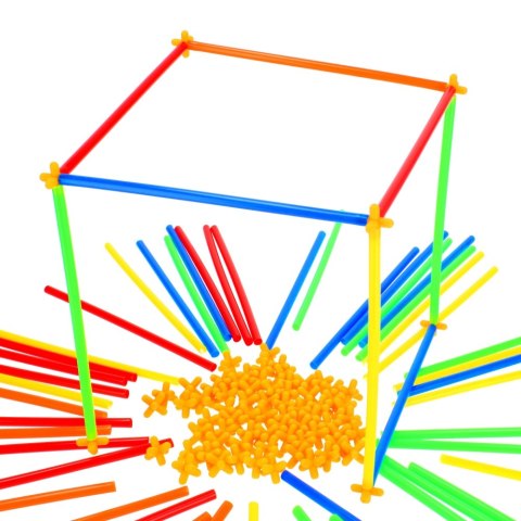 KLOCKI KONSTRUKCYJNE SŁOMKI 108 ELEMENTÓW MEGA CREATIVE 474340