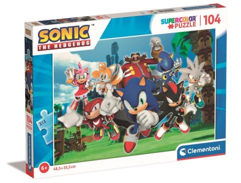 PUZZLE 104 ELEMENTY SONIC CLEMENTONI 27159 CLEMENTONI PUZZLE 104 ELEMENTY SONIC CLEMENTONI 27159 CLEMENTONI