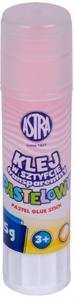 KLEJ W SZTYFCIE 15G TRANSPARENT PASTELOWY PUD A 24 ASTRA 401121001