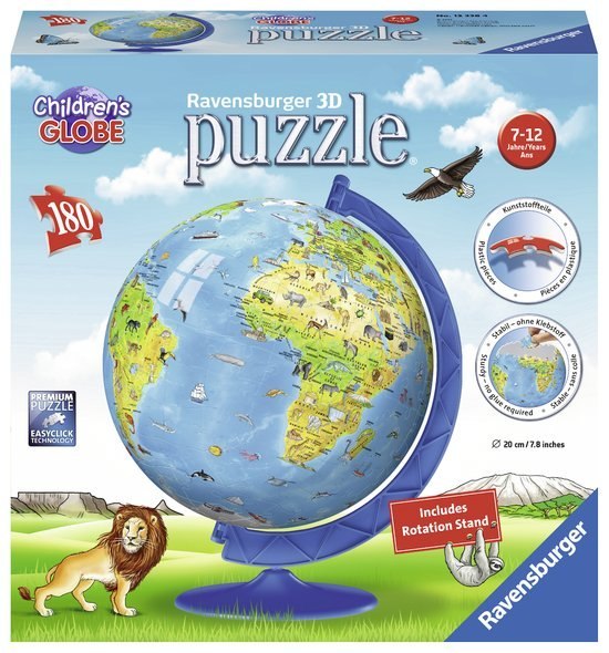 Ravensburger: Puzzle 3D - Globus Po Angielsku 180el. Ravensburger: Puzzle 3D - Globus Po Angielsku 180el.