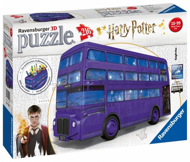 Ravensburger: Puzzle 3D - Harry Potter Błękitny Autobus 216el.
