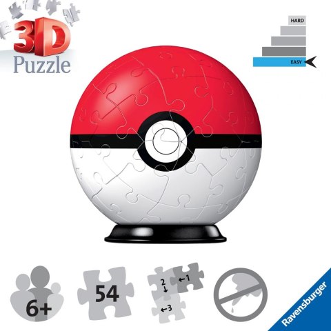 Ravensburger: Puzzle 3D - Kula: Pokemon czerwona