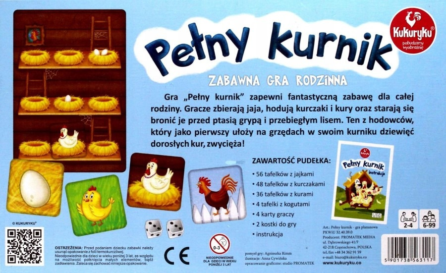 Pełny kurnik - instrukcja, zasady gry