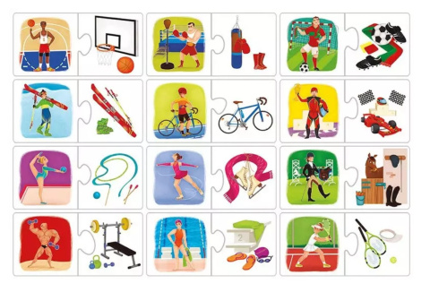 PUZZLE 24 EL SPORT I ATRYBUTY ADAMIGO 7776 ADAMIGO