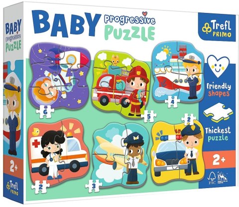 PUZZLE 2,3,4,5,6EL. ZAWODY I POJAZDY PUD TREFL 44001 TR TREFL