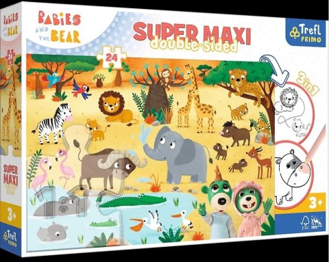 PUZZLE 24EL. SUPER MAXI BOBASKI NA SAFARI TREFL 41009 TREF TREFL