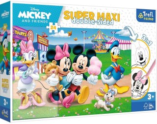 PUZZLE 24EL. SUPER MAXI MICKEY WESOŁE MIASTECZKO TREFL 41005 TREF TREFL