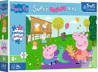 PUZZLE 60EL. PEPPA ZABAWY Z BRACISZKIEM PUD TREFL 50011 TREF TREFL