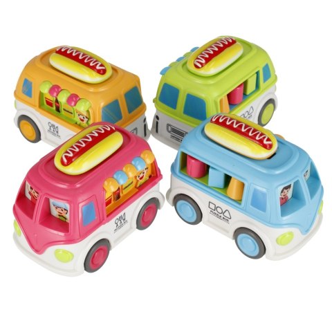 AUTO OSOBOWE FOOD TRUCK 11CM MIX MEGA CREATIVE 510436 MEGA CREATIVE