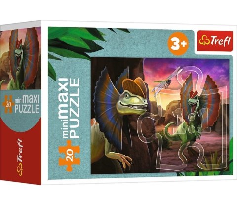 PUZZLE 20 ELEMENTÓW MINIMAXI POZNAJ ŚWIAT DINOZAURÓW TREFL 21136 TR TREFL