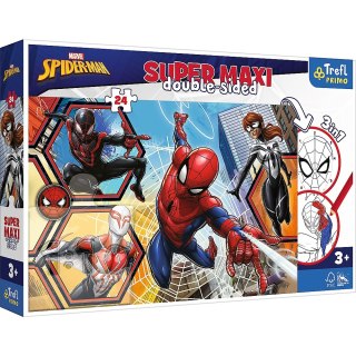 PUZZLE 24 ELEMENTY SUPER MAXI SPIDER MAN TREFL 41006 TREF TREFL