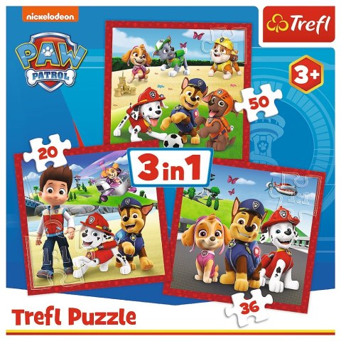 PUZZLE 3W1 WESOŁE PIESKI TREFL 34867 TREF TREFL