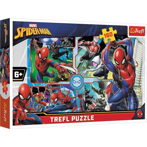 PUZZLE 160 ELEMENTÓW SPIDER-MAN NA RATUNEK TREFL 15357