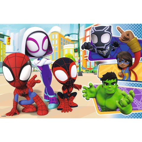 PUZZLE 24 ELEMENTY MAXI SPIDEY I PRZYJACIELE PUD TREFL 14348 TREF