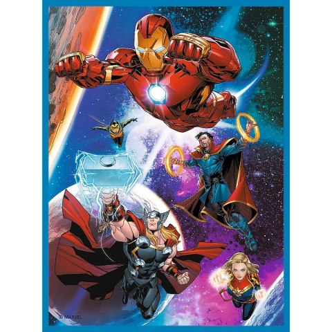 PUZZLE 2W1 MEMOS BOHATEROWIE W AKCJI AVENGERS TREFL 93333 TR TREFL