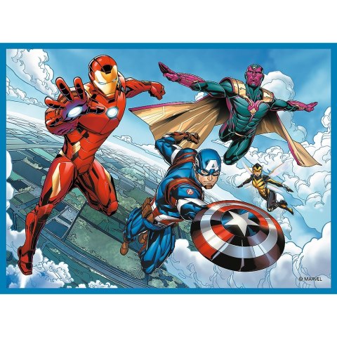 PUZZLE 2W1 MEMOS BOHATEROWIE W AKCJI AVENGERS TREFL 93333 TR TREFL