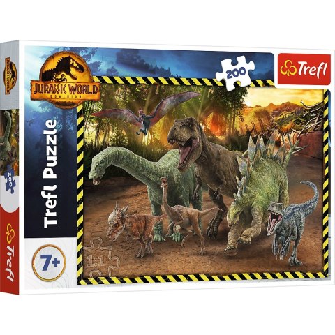 PUZZLE 200EL DINOZAURY Z PARKU JURAJSKIEGO TREFL 13287 TREF