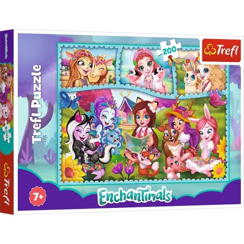 PUZZLE 200EL NIEZWYKŁY ŚWIAT ENCHANTIMALS 13261 TREFL