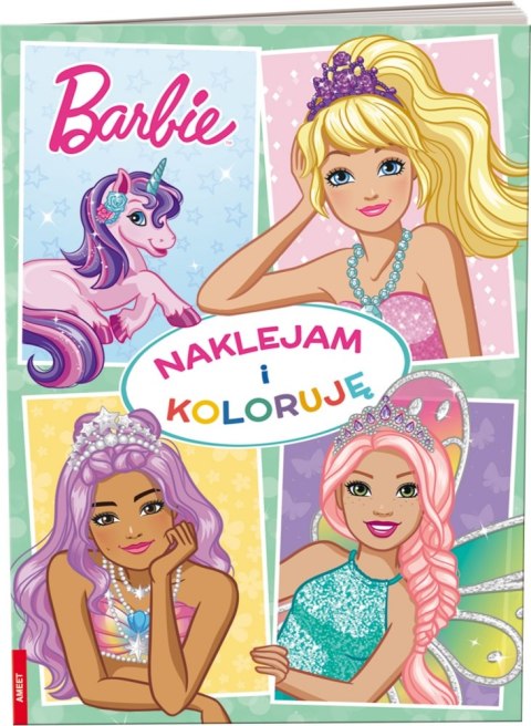 BARBIE DREAMTOPIA. NAKLEJAM I KOLORUJĘ AMEET NAK-1402 AMEET