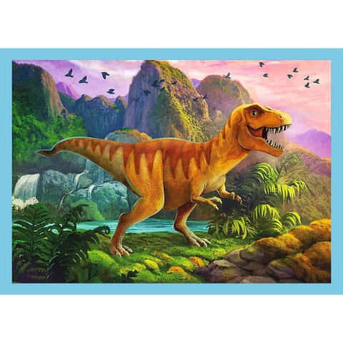 PUZZLE 4W1 TREFL WYJĄTKOWE DINOZAURY PUD TREFL 34609 TR