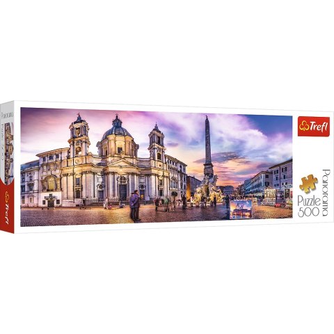 PUZZLE 500 ELEMENTÓW PIAZZA NAVONA RZYM TREFL 29501