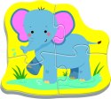 Zwierzątka na Safari - Baby Puzzle