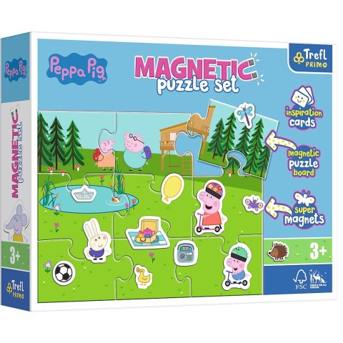 PUZZLE MAGNETYCZNE 9EL. KARTY ZABAWY PEPPY PUD TREFL 93164 TREF TREFL