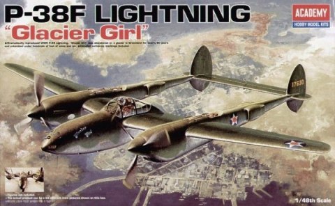 Model do sklejania P-38F Lighting Glacier Girl 1/48