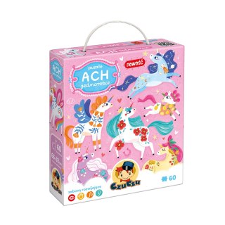 PUZZLE ACH JEDNOROZCE 60EL CZUCZU BRIGHT JUNIOR MEDIA