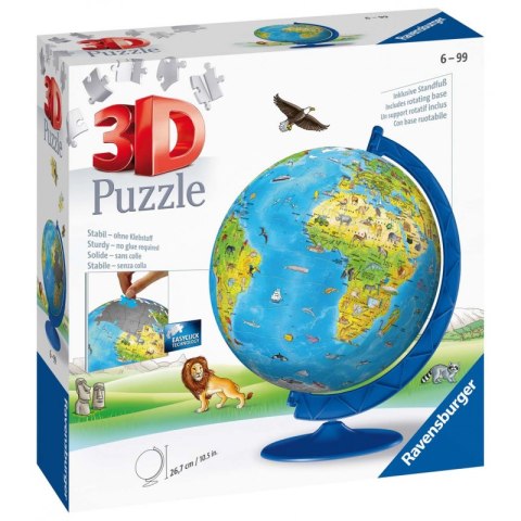 Globus Po Angielsku | Puzzle 3D 180el.