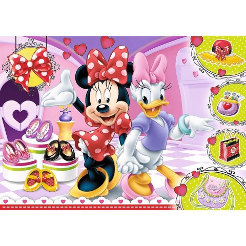 PUZZLE 100 ELEMENTÓW GLITTER MINNIE I BŁYSK TREFL 14820 TR