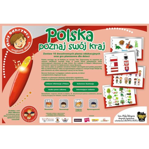 Polska - Poznaj swój kraj - Gra edukacyjna - Seria Mały Odkrywca | Trefl 01606