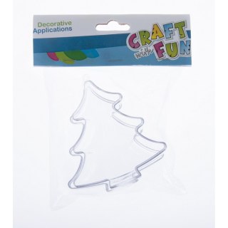 OZDOBA DEKORACYJNA PLASTIKOWA CHOINKA 10 CM BOŻE NARODZENIE CRAFT WITH FUN 463828