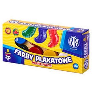 FARBY PLAKATOWE 8 KOLORÓW 20 ML ASTRA 83112903