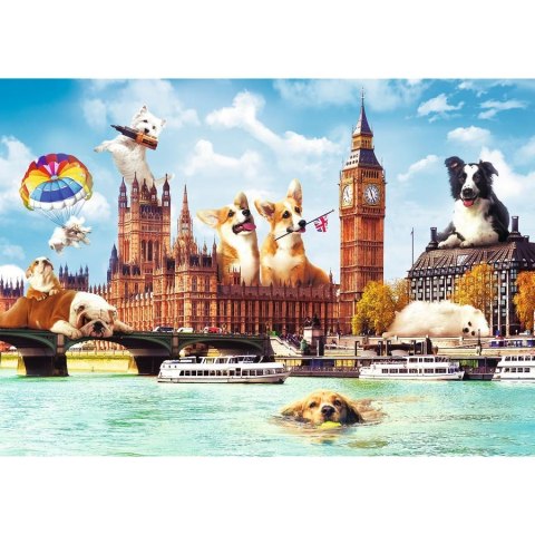 PUZZLE 1000 ELEMENTÓW PSY W LONDYNIE TREFL 10596 TR