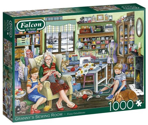 Puzzle 1000 el. FALCON Pokój do szycia naszej babci