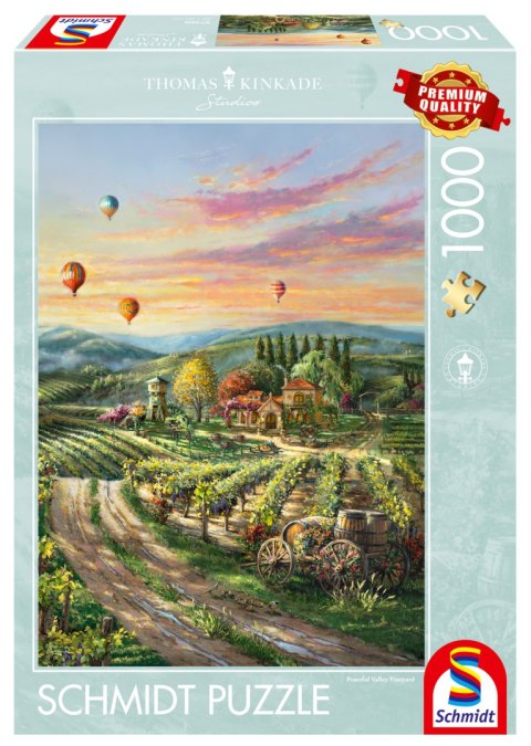 PQ Puzzle 1000 el. THOMAS KINKADE Winnica w dolinie