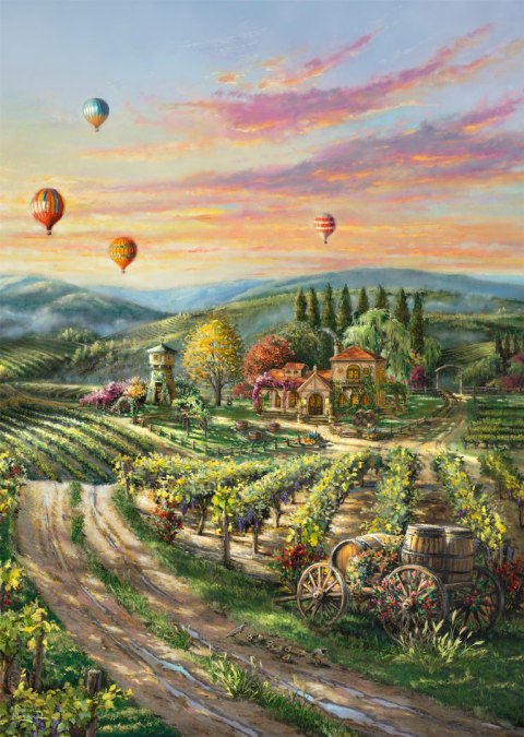 PQ Puzzle 1000 el. THOMAS KINKADE Winnica w dolinie