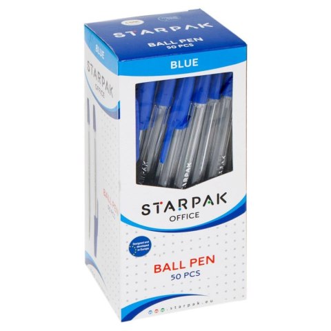 Długopis zamykany Cristal - niebieski - Starpak 144357