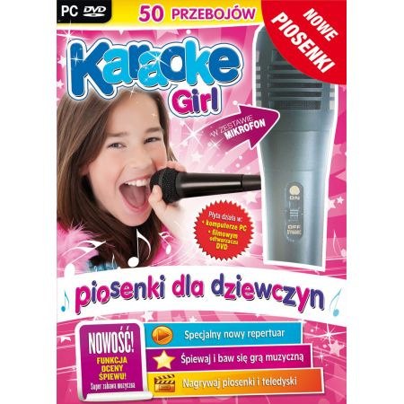 Zestaw Karaoke Girl z mikrofonem (PC-DVD)