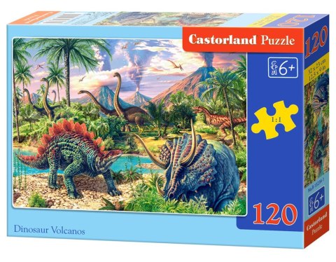 PUZZLE 120 ELEMENTÓW DINOSAUR VOLCANOS CASTORLAND B-13234