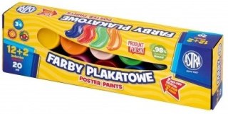 FARBY PLAKATOWE 12KOL 2KOL20ML BOX ASTRA 301123045 ASTRA