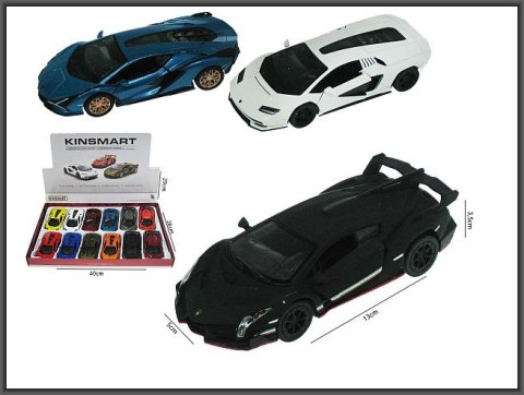 LAMBORGHINI COLLECTION 13CM Z NAPĘDEM I Z OTWIERANYMI DRZWIAMI HIPO