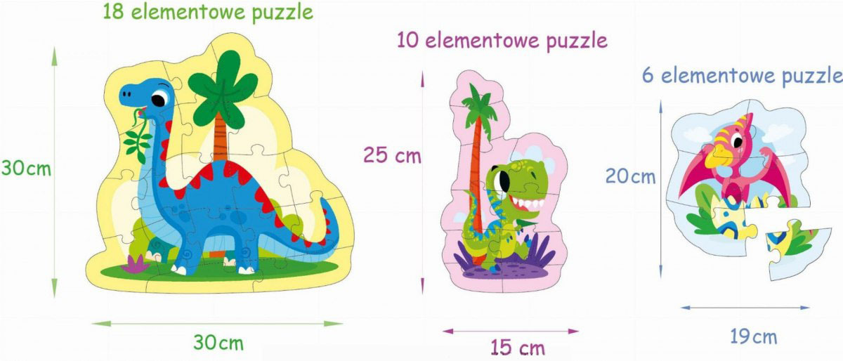Puzzle dinozaury Puzzle dinozaury