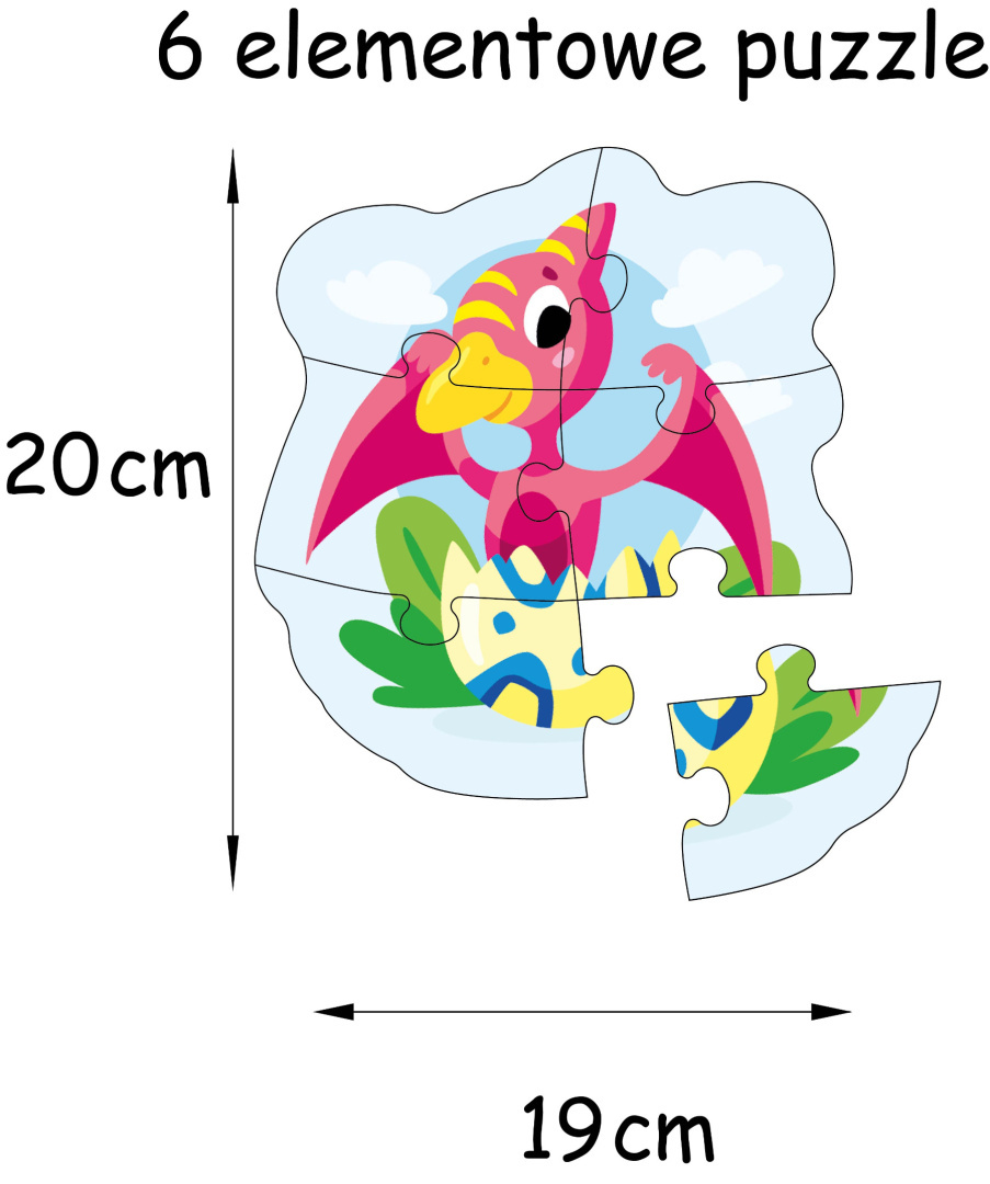 Puzzle dinozaury Puzzle dinozaury
